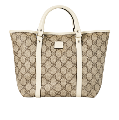 GG Supreme Tote Bag, £295, Handbags, Beige, Canvas, Front view